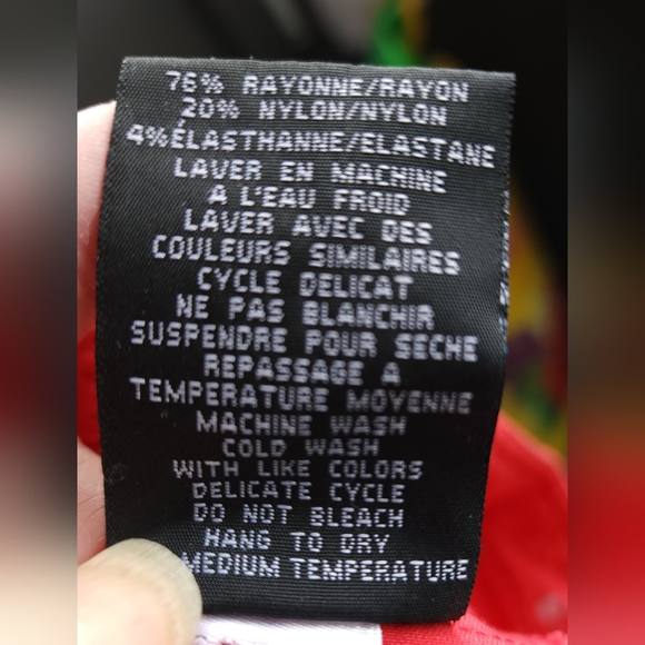 SIMON CHANG DEEP CORAL STRETCHY DENIM JACKET ~ SIZE 4 - Picture 7 of 8